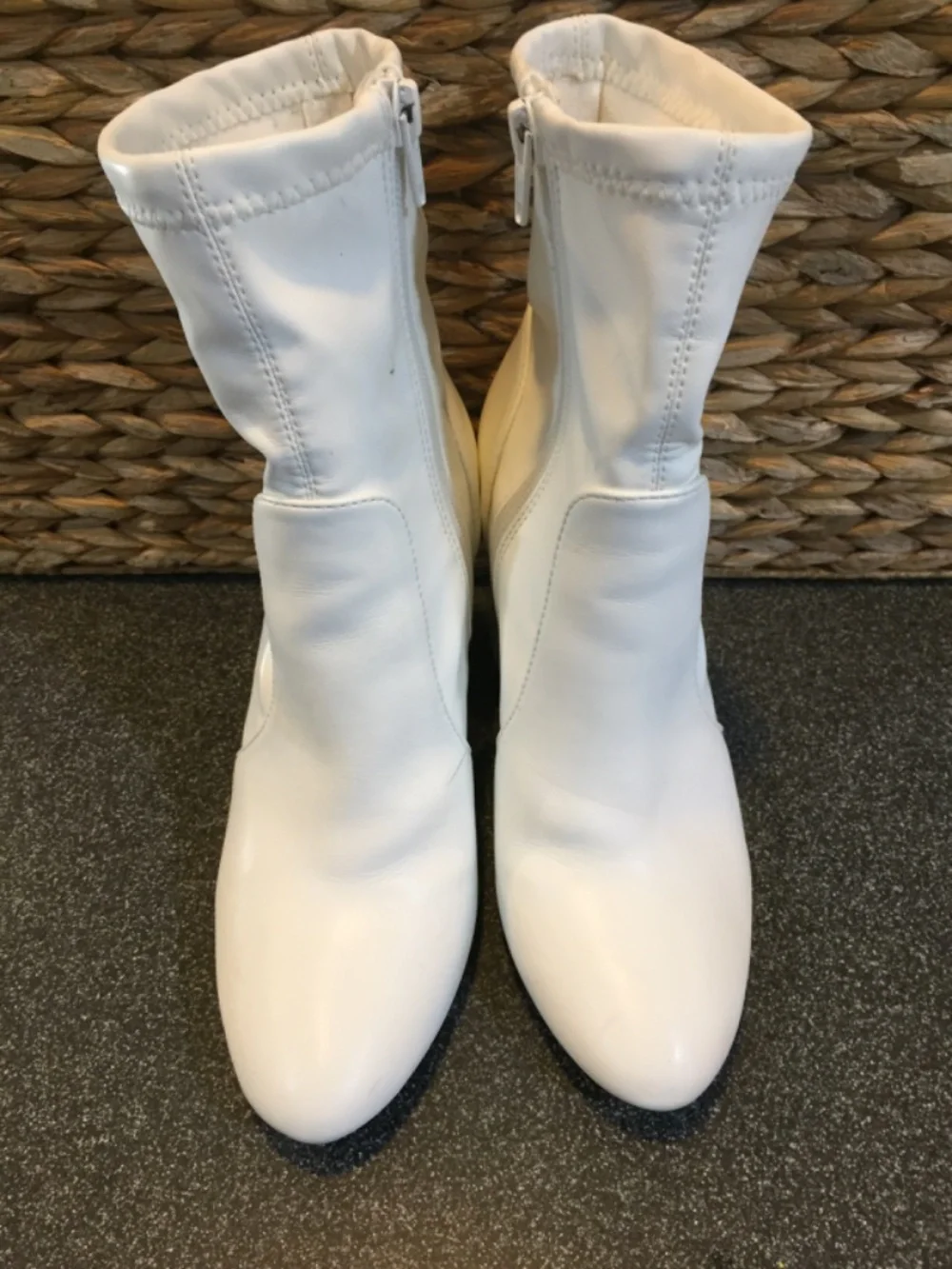 Madden Girl White Ankle Ranger Booties
